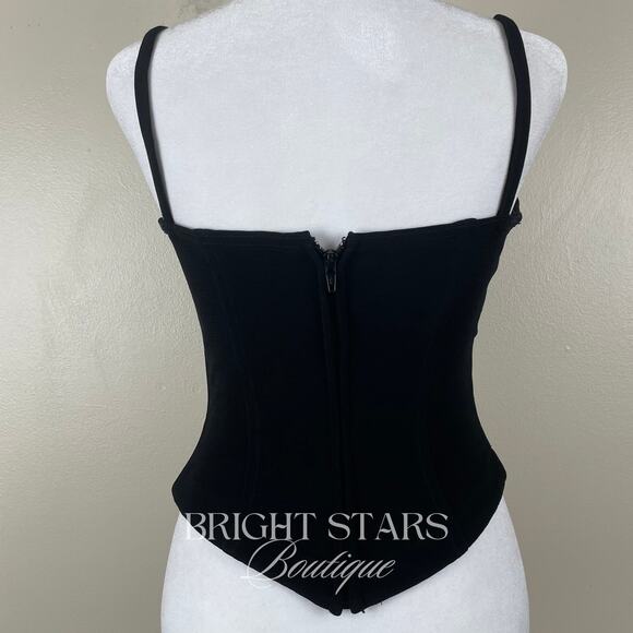 Extremely Rare Bustier ASO Phoebe Halliwell Charmed ALT Black White Corset - Picture 6 of 9